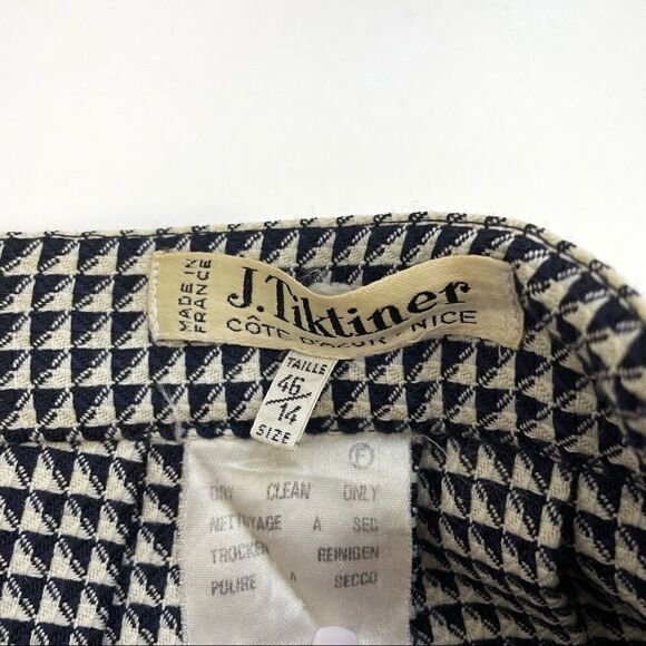 Vintage J. Tiktiner wool pleated skirt - Picture 5 of 12